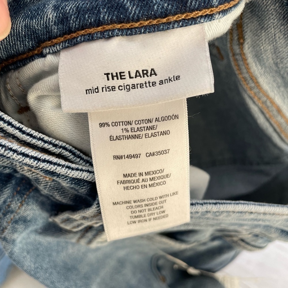 Joe’s Jeans Yhe Lara Mid Rise Cigarette Ankle Size 25 - Picture 5 of 7